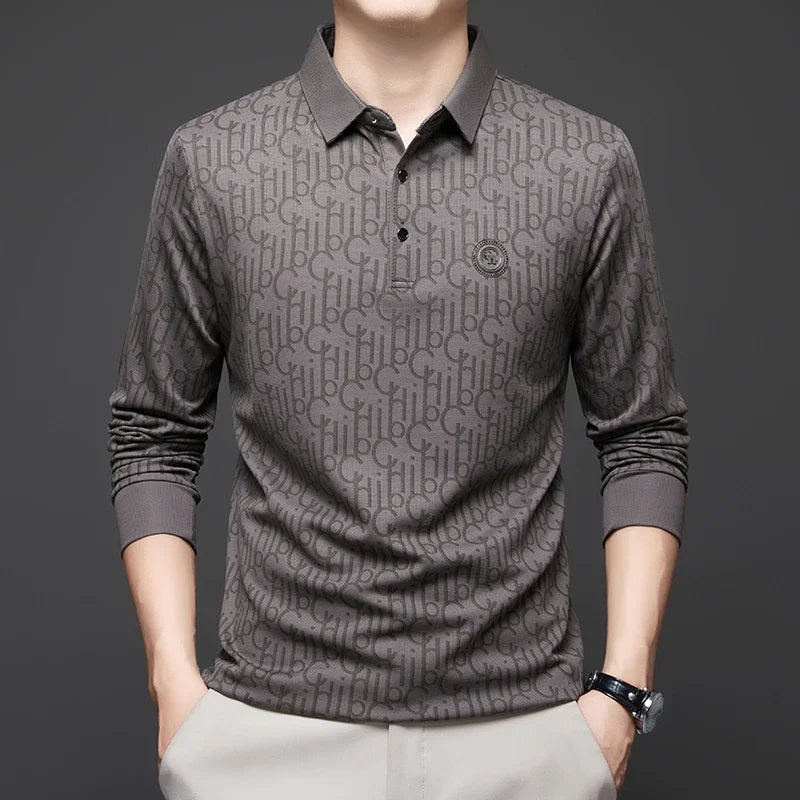 The Apex L.S. Polo Comfortable Versatile Grey Polo