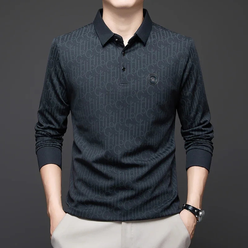 The Apex L.S. Polo Comfortable Versatile Black Polo