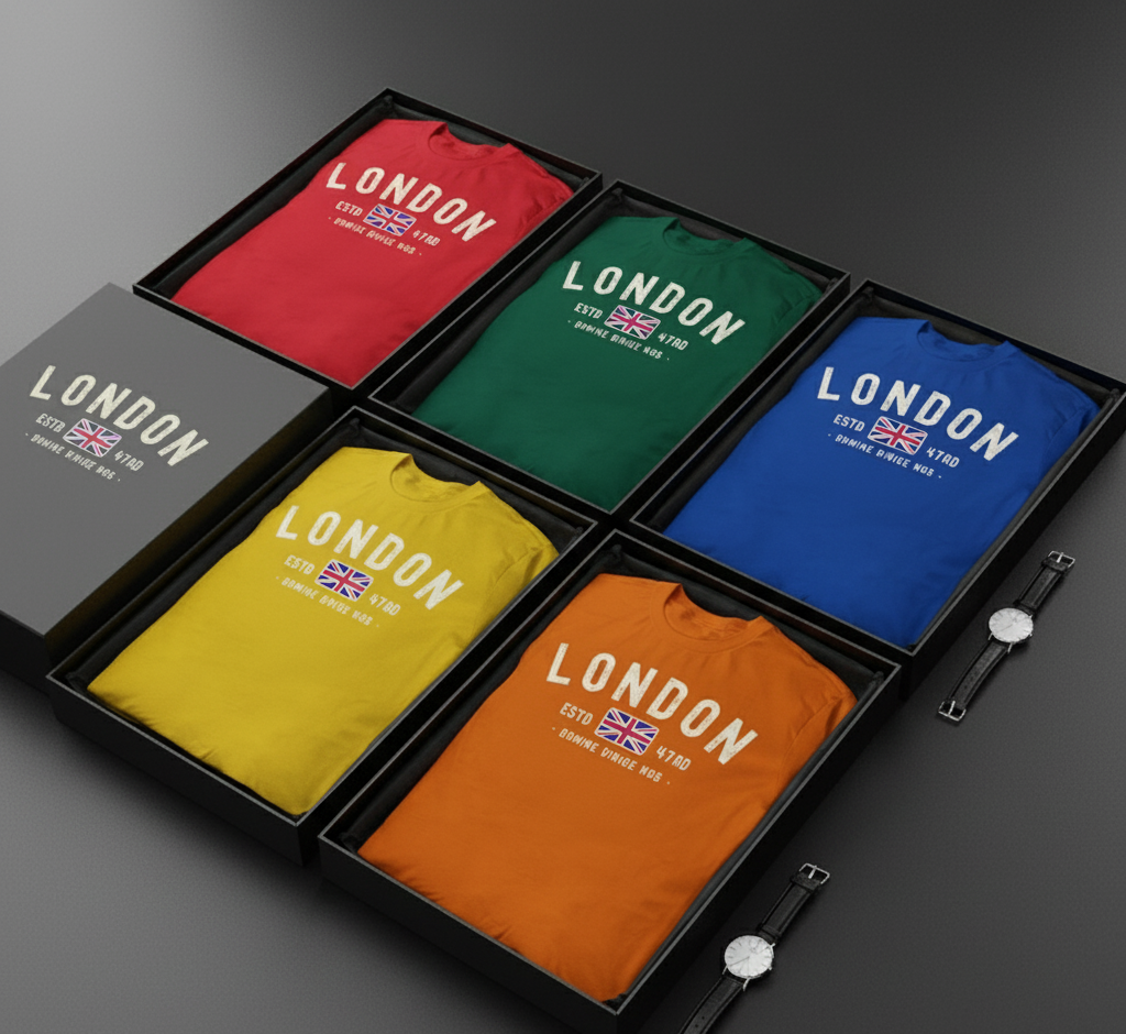 PRINTEEZ PREMIUM CLASSIC DENIM LONDON T-SHIRT