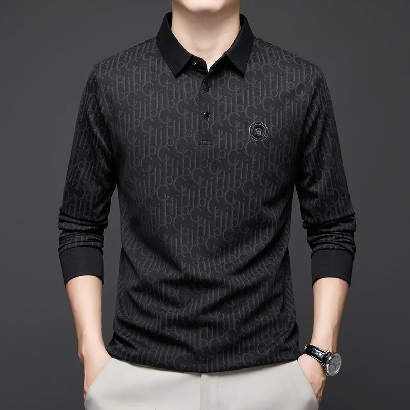 The Apex L.S. Polo Comfortable Versatile Black Polo