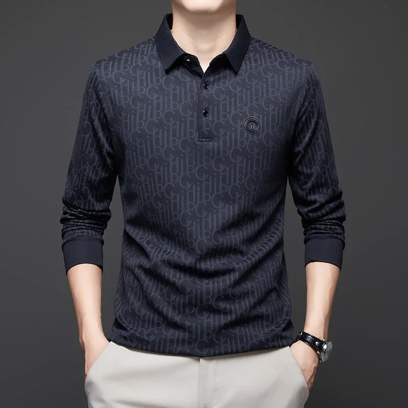The Apex L.S. Polo Comfortable Versatile Blue Polo
