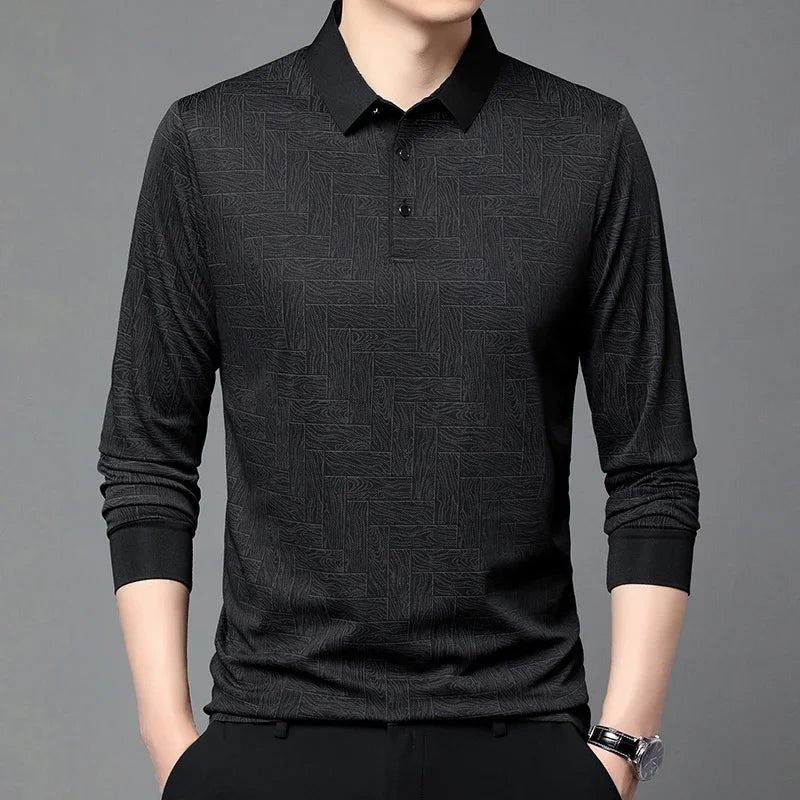 The Printeez Apex Your Stylish Season Essential Black Polo