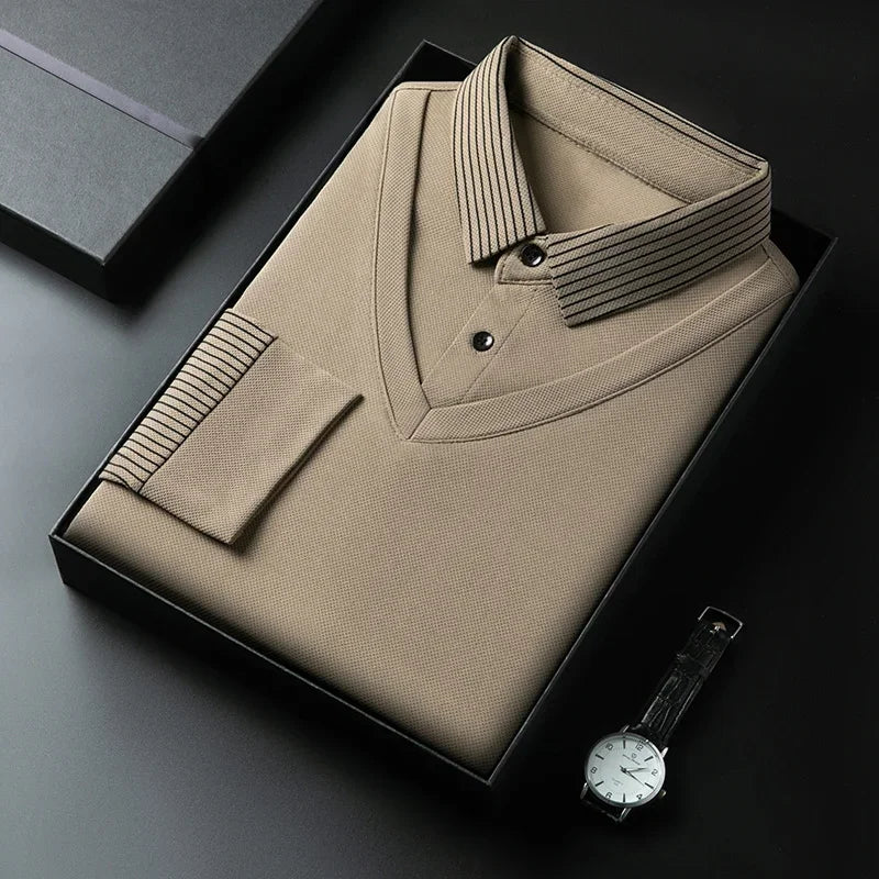 The Printeez Contrast Flex Zero Wrinkles Polo