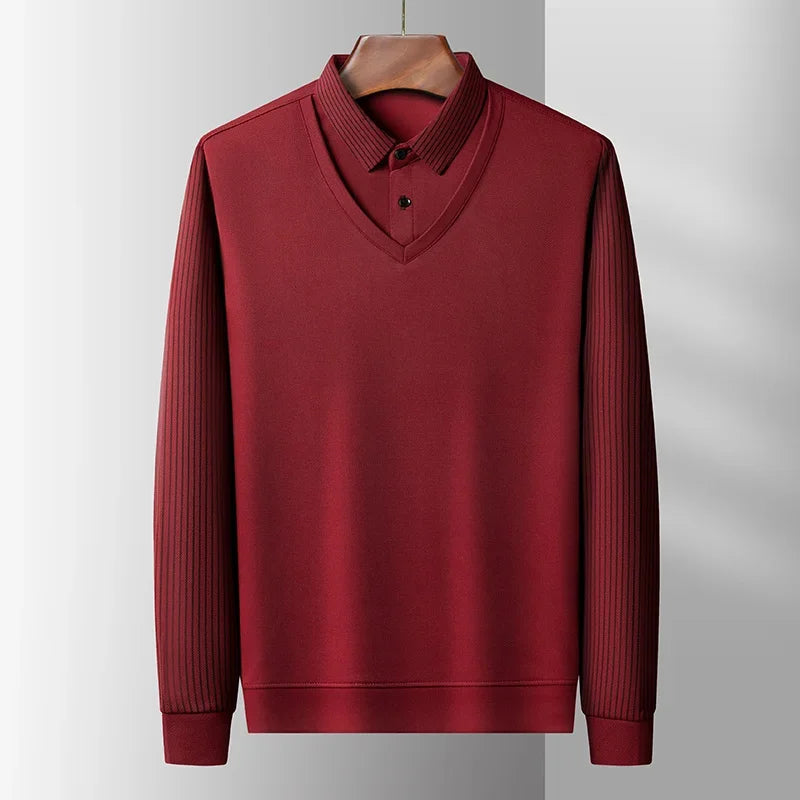 The Printeez Contrast Flex Zero Wrinkles Redd Polo