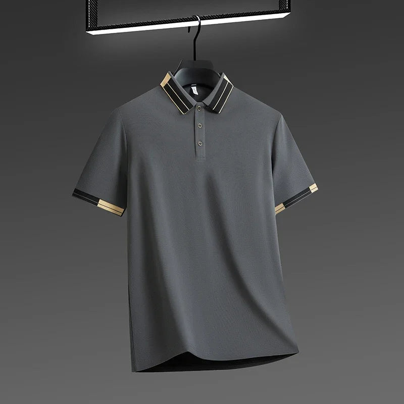 The Printeez Crisp Summer Short Sleeved Versatile s Ash Polo