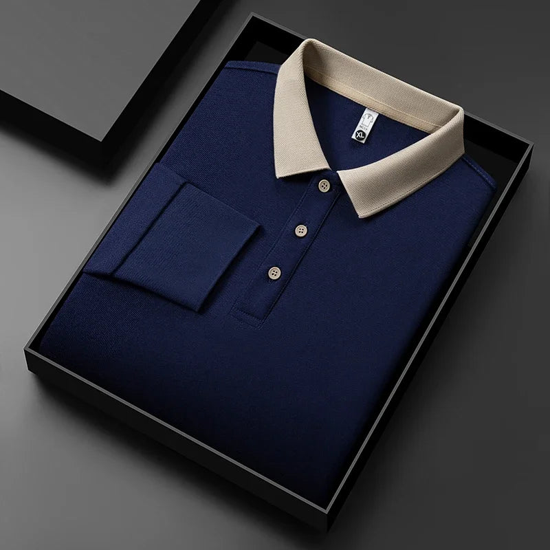 The Printeez Everwear Knit Polo Solid Color Comfortable Four Seasons Polo
