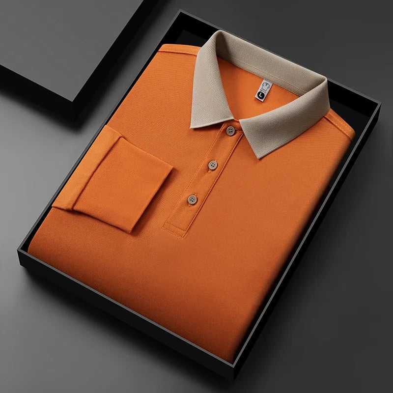 The Printeez Everwear Knit Polo Solid Color Comfortable Four Seasons Yellow  Polo