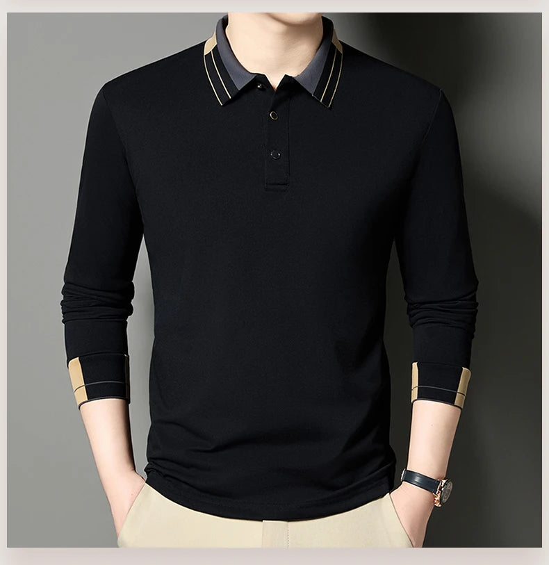 The Printeez Prime Solid Comfort Mumbai Black Polo
