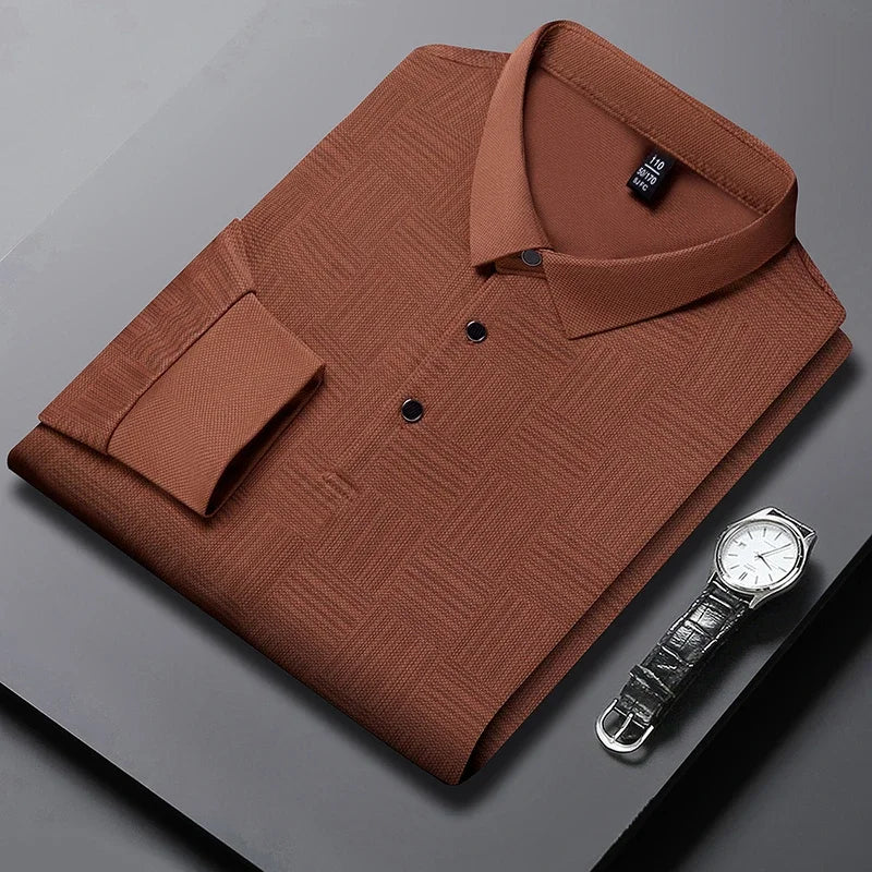 The Printeez Solid Canvas Polo Fashionable Versatile Orenge Top
