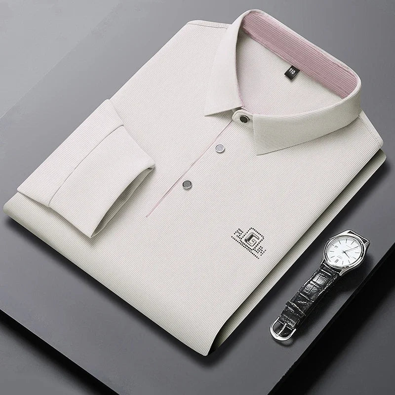 The Printeez Summer Breathable Trend Shield White Polo