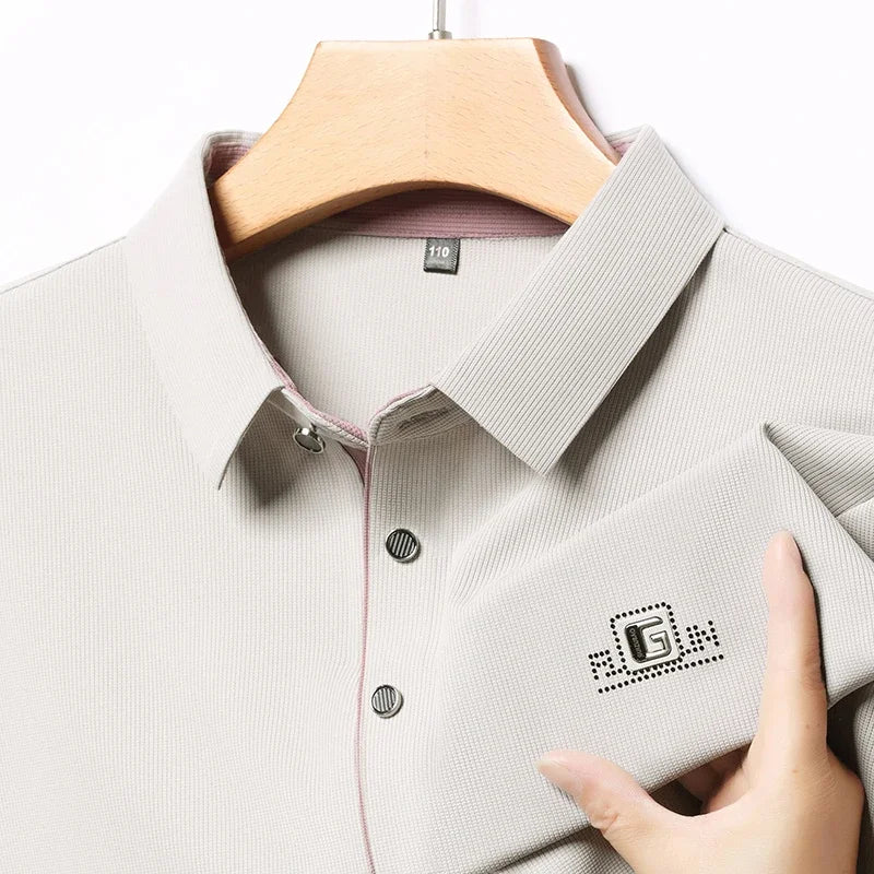 The Printeez Summer Breathable Trend Shield White Poloo