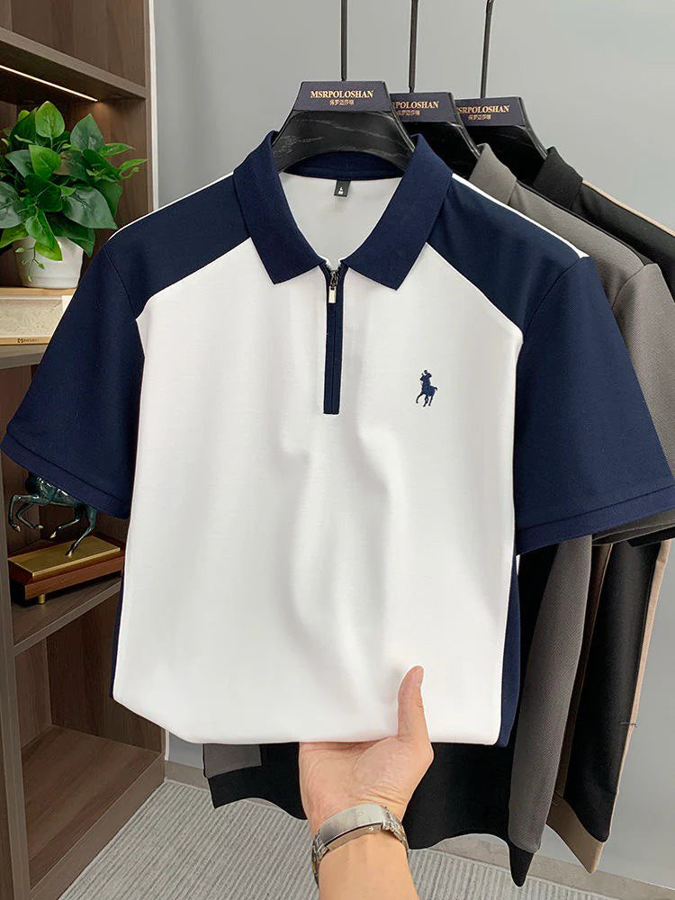 The Printeez Classic Denim Blue Heritage Polo